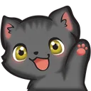 Kitty Wave Discord Emoji