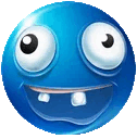 Blue Dumb Discord Emoji