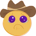 Sad Cowboy Discord Emoji
