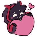badheart custom emote from The Ashe Pit