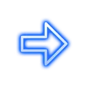 BlueNeonArrow Discord Emoji