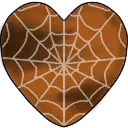SpiderwebHeartOrange Discord Emoji