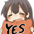 yes Discord Emoji from Anime Sekai