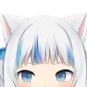 Gura Neko Peek Discord Emoji