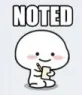 noted