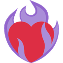 5894heartonfirepurple