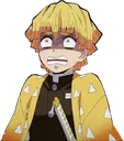 Scared Zenitsu Discord Emoji