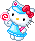 Blue Hellokitty Discord Emoji