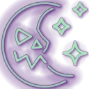 NeonCrescentMoonMinty