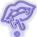 NeonVampFangsAmethyst