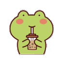 BobaSipFrog Discord Emoji