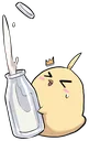 Manjuushakingabottleofmilknotcum