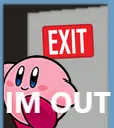 SF_imKirbyOut_Dip_Exit Discord Emoji