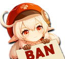 ban_klee_anime_genshin Discord sticker from Make Money Online 💸