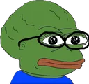 pepeBigBrainGlasses Discord Emoji
