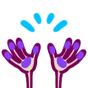 raised yinglet hands