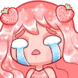 strawberrygirlcryDNS Discord Emoji