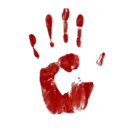 9101redhandprint Discord Emoji