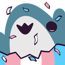 Blobhaj_Egg_Celebrate Discord emoji