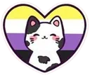 HEnbyCat Discord Emoji