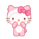 ax_HelloKittyBounce animated GIF emoji - ۶ৎ　‿　cemetery　 ݁ 　˖