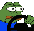 pepethefrogdriving