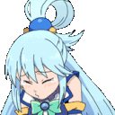Aqua Laugh Discord Emoji