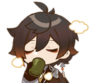 A_Zhongli_Sips Discord Emoji - Arion Legends (W.I.P)