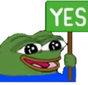 Pepe Yes pepeyes Discord Emoji