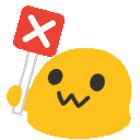 Blob No Sign Discord Emoji