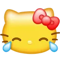 hellokitty_laughing Discord Emoji