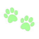 green_paw_prints