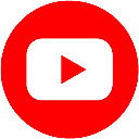 A red circle containing a white triangle pointing to the right.