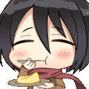 AOT_MikasaNom Discord Emoji