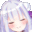 Emilia from Re:Zero putting on black sunglasses with a smug, happy expression.