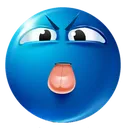 Blue Tongue bluetongue Discord Emoji