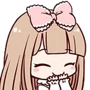 girl_teehee_hehe_giggle_kawaii Discord Emoji