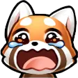 Red Panda Sad Cry Discord Emoji