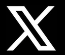 A stylized white letter X with a geometric design on a black background.