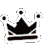 BLUE_crown_black Discord Emoji