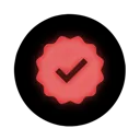 NeonRedVerified Discord Emoji