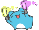 capoo_CheerHappyRainbow Discord Emoji