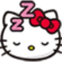 Sleepy Hellokitty Discord Emoji