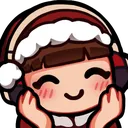 LofiGirlChristmasHat