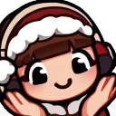 LofiGirlChristmasHat