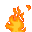 Orange Fire Discord Emoji