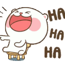 HT_milkbear_laugh Discord Emoji