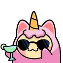 SunglassesDrinkingStickerbyPlato