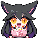AhriversaryCakeAnimated Discord Emoji