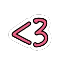 ILoveYouHeartStickerbyGwynethfor